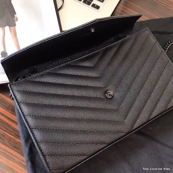 Tony Luxuries CASSANDRE CHAIN YSL MATELASSÉ WALLET 0808